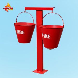 Two Fire Bucket Stand