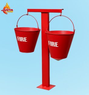 Two Fire Bucket Stand