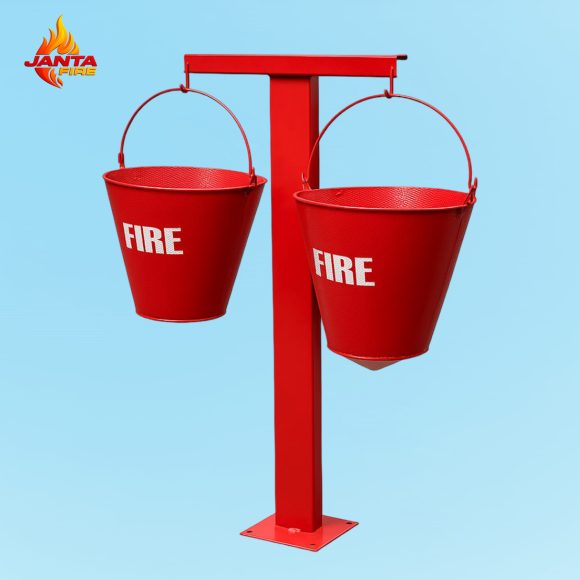 Two Fire Bucket Stand