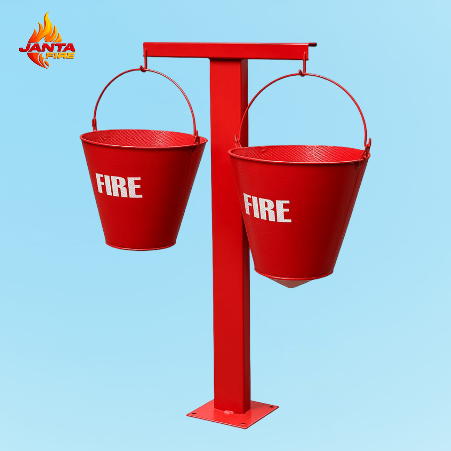 Two Fire Bucket Stand