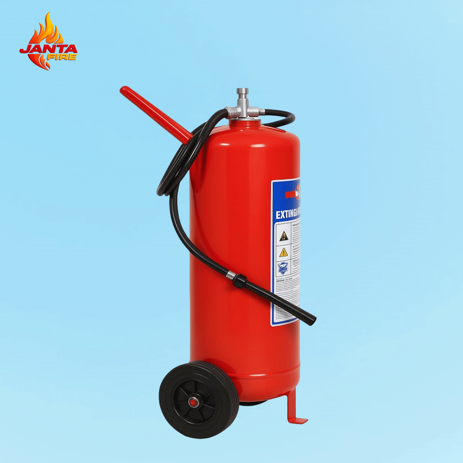 FIRE EXTINGUISHER TROLLEY WITH CARTRIDGE